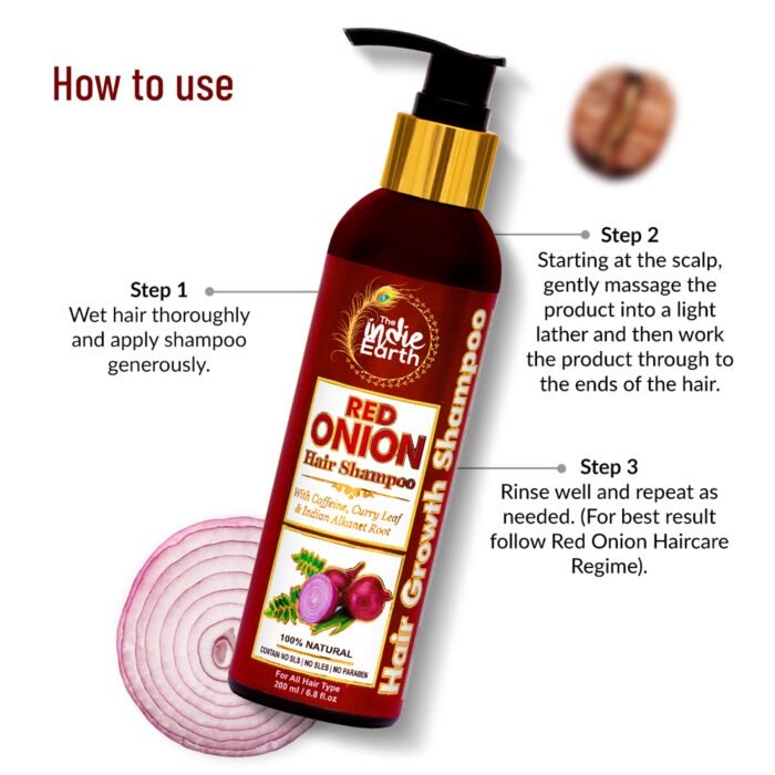 Red-Onion-Shampoo-200ml-How-to-Use