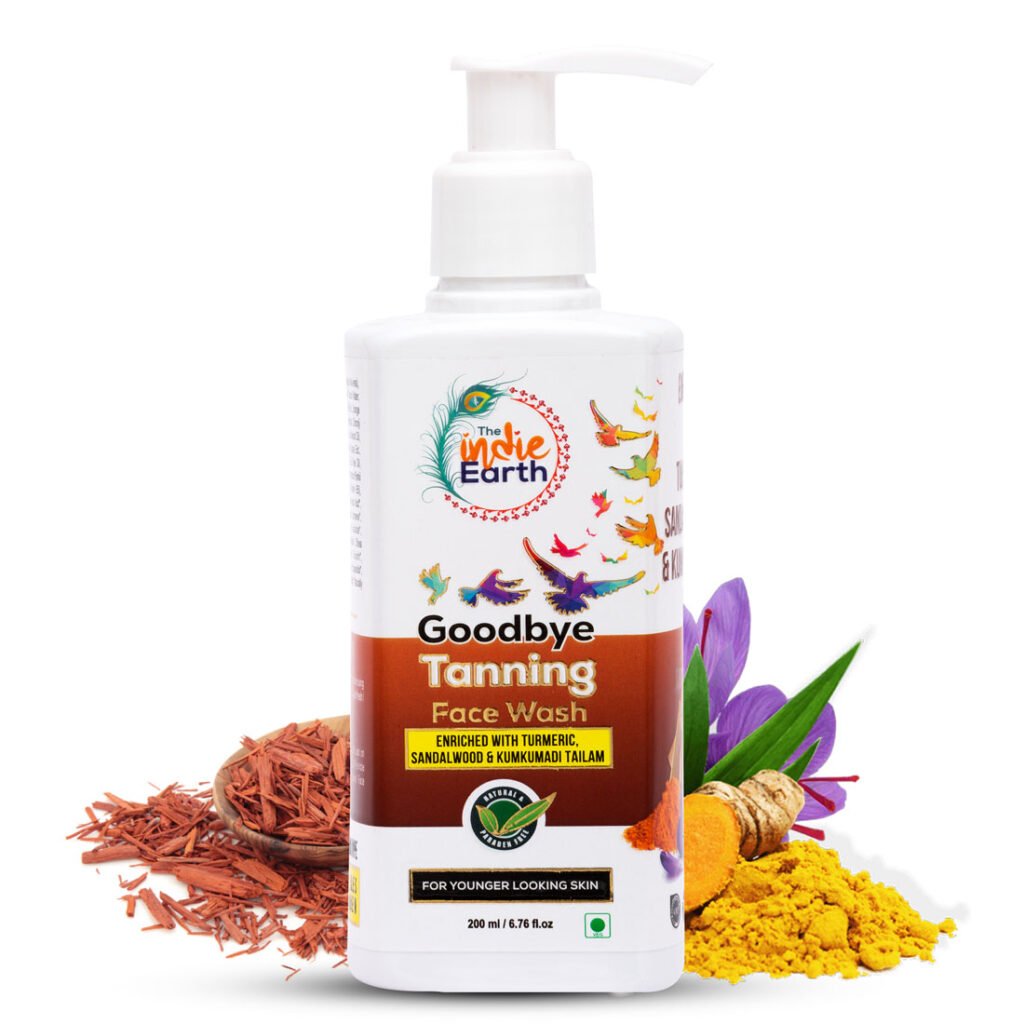 Goodbye Hand Tan Goodbye Tanning (Skin Lightening) Facewash, 200ml - The Indie Earth