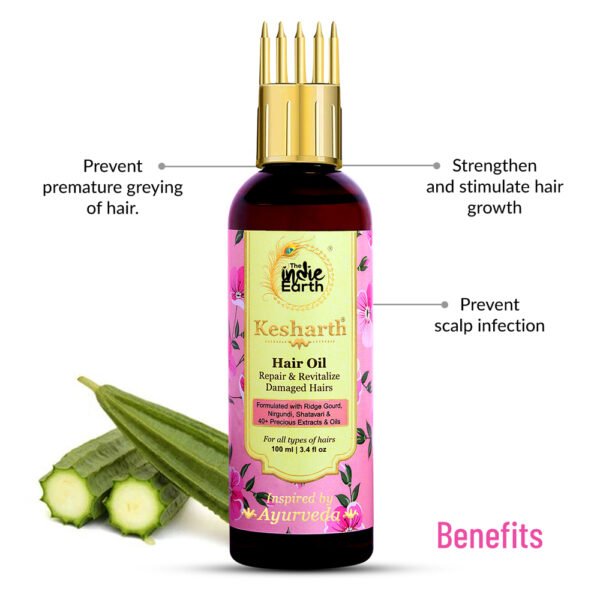 Kesharth Hair Oil An Anti-Grey Hair Oil with Ridge Gourd Oil / Torai Oil