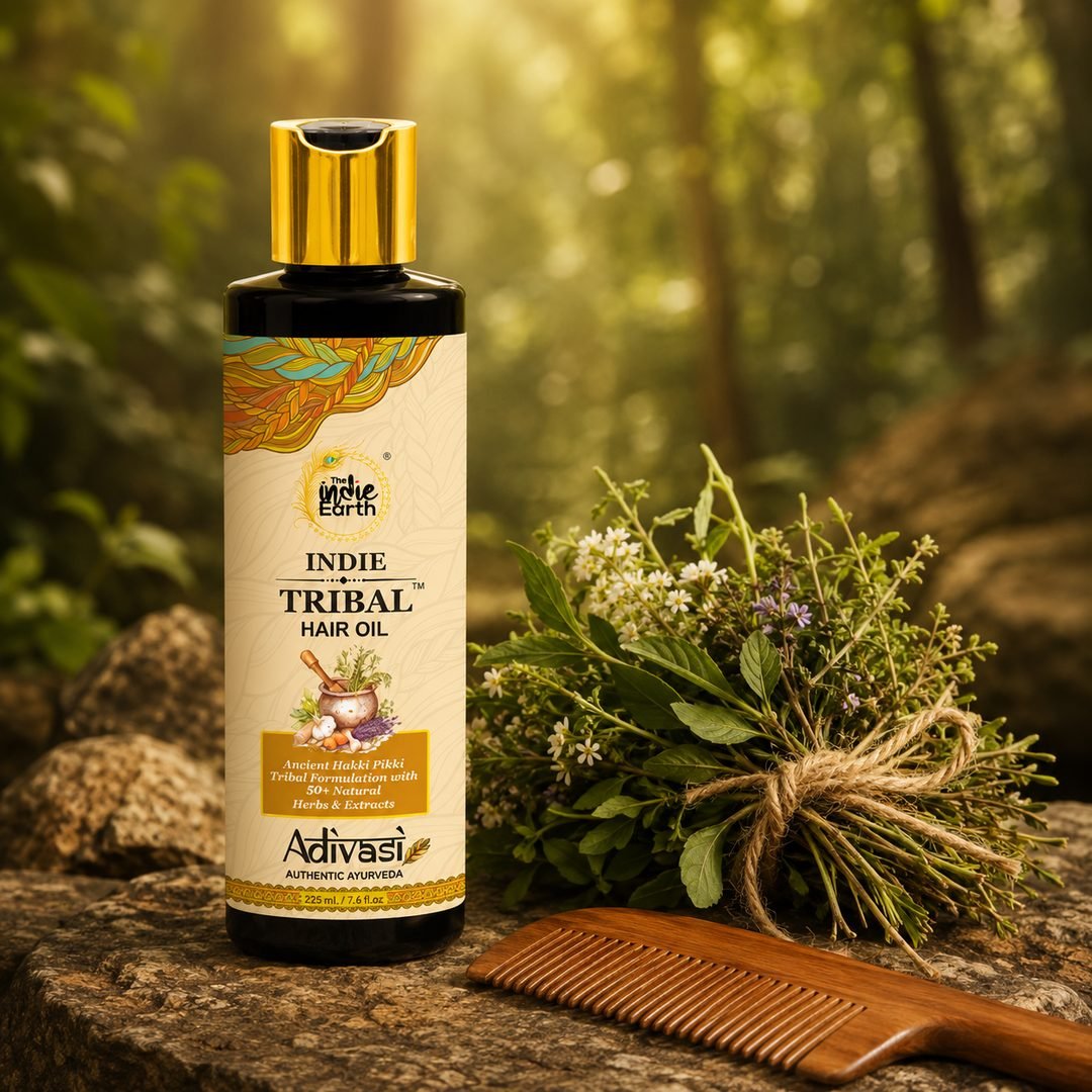 Indie Tribal Adivasi Hair Oil 225ml - The Indie Earth