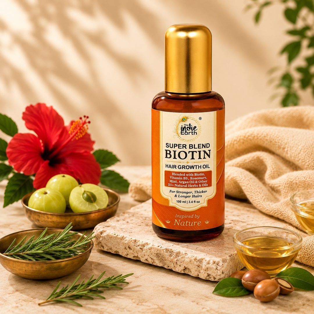 Super Blend Biotin Hair Growth Oil - The Indie Earth