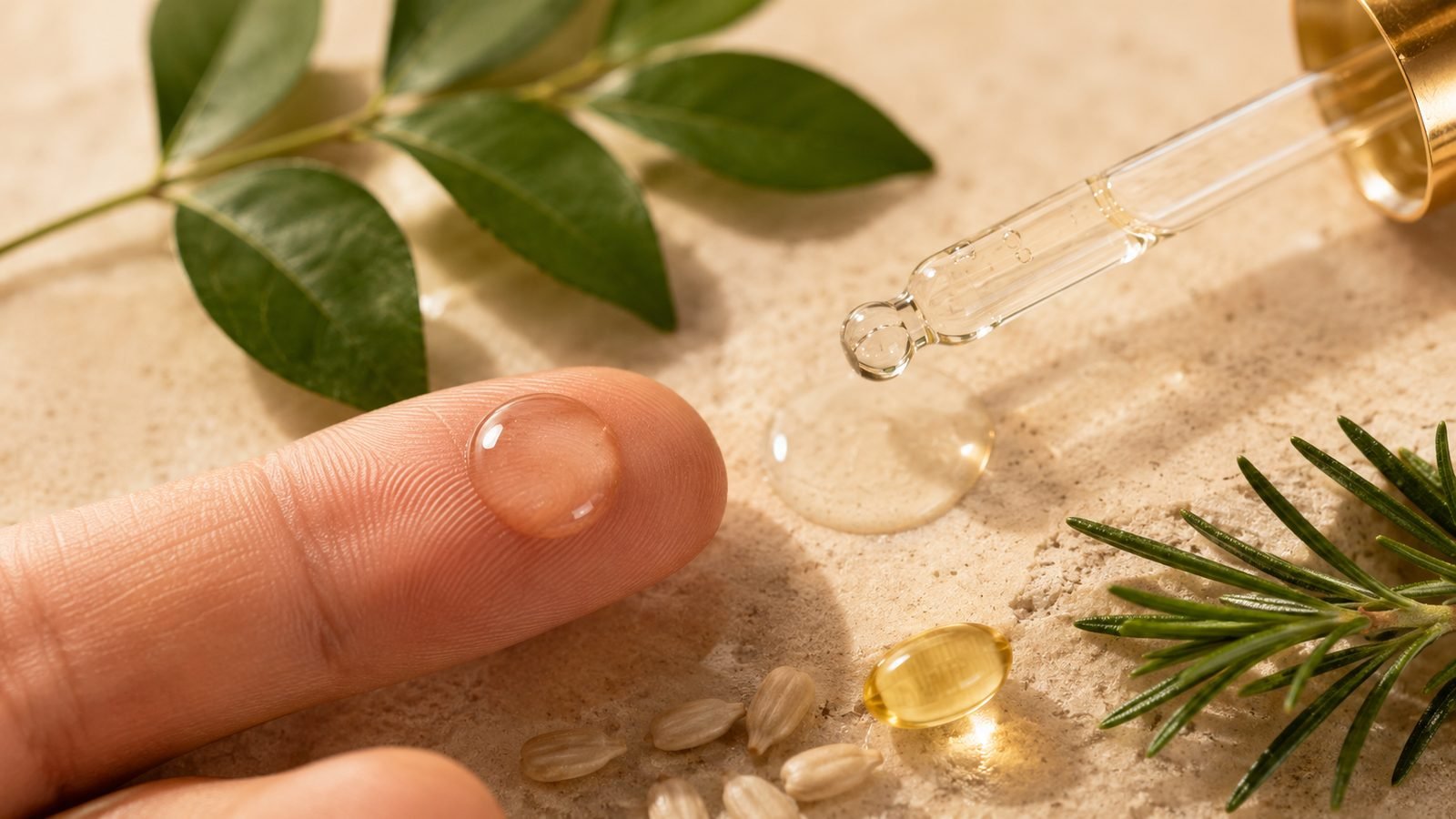 Lightweight leave-in texture of The Indie Earth Biotin Hair Serum
