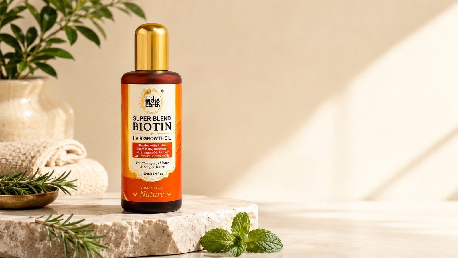 Ayurvedic botanicals behind The Indie Earth Biotin Shampoo