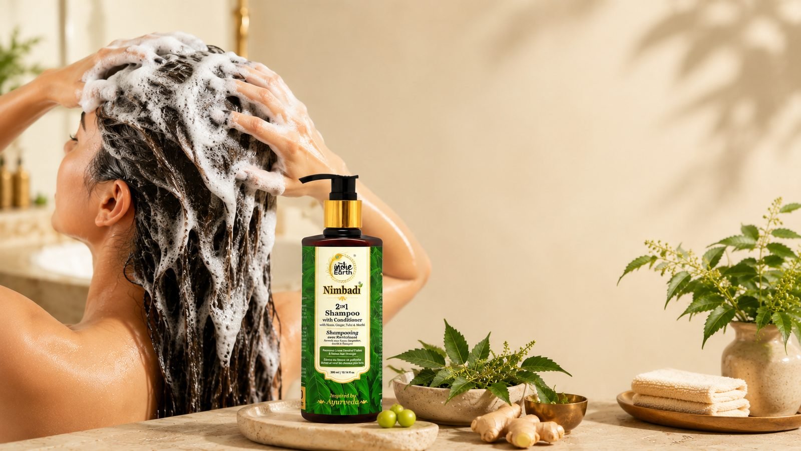 How to use The Indie Earth Nimbadi 2-in-1 Shampoo
