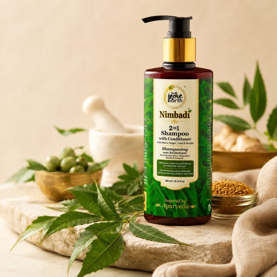 Nimbadi 2-in-1 Neem Shampoo with Conditioner 300ml - The Indie Earth