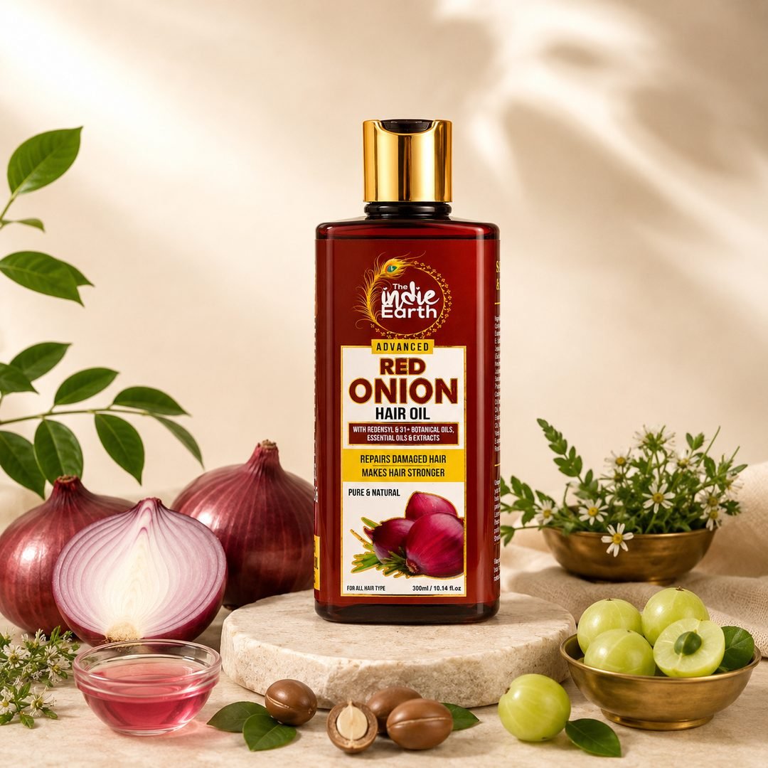 Benefits of The Indie Earth Red Onion Hair Oil