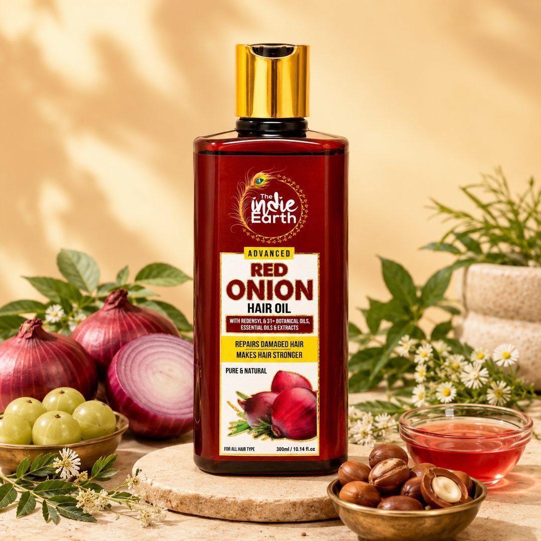 Red Onion Hair Oil for controlling hair fall and boosting growth