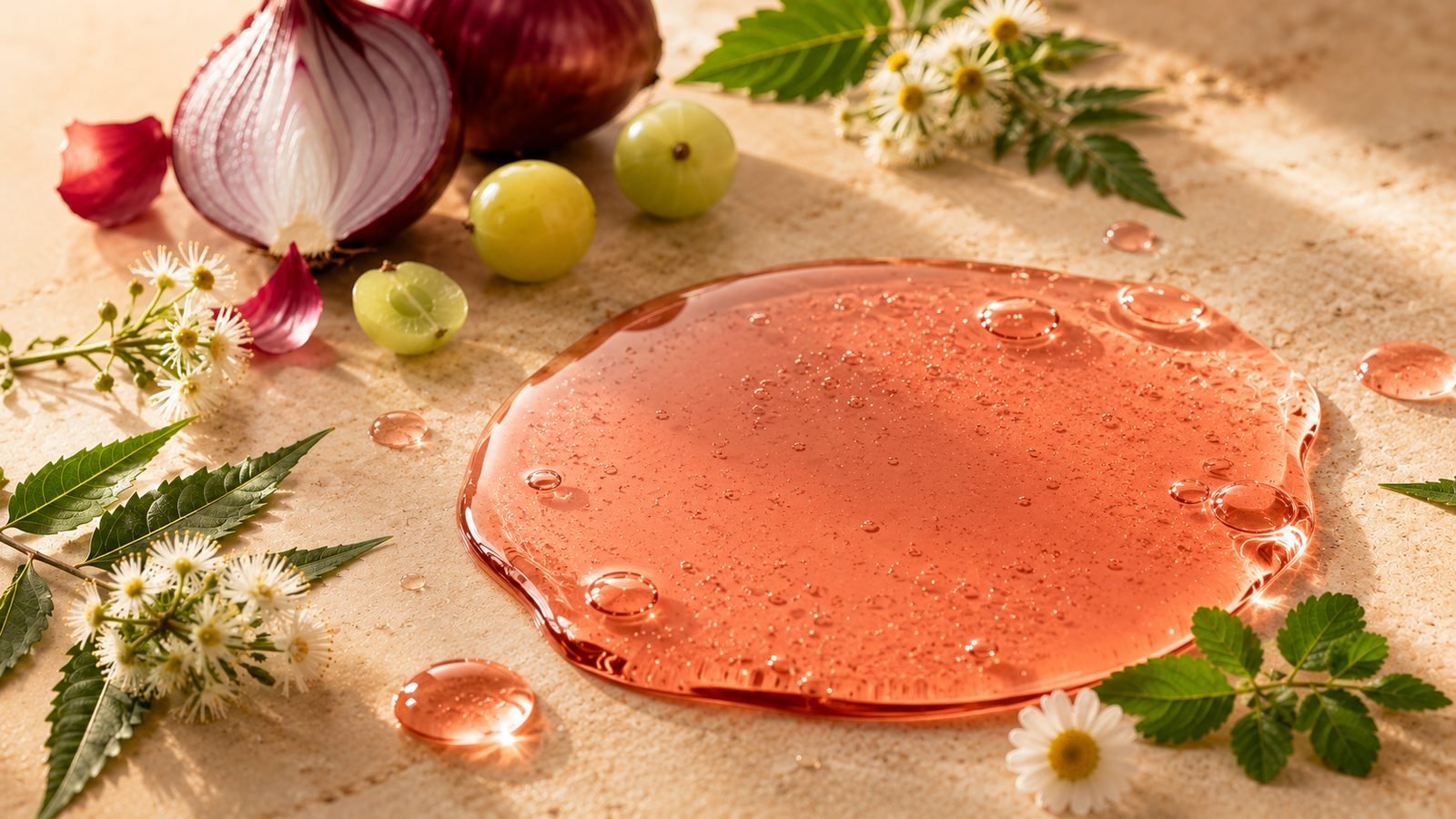 Lightweight texture of The Indie Earth Red Onion Hair Oil