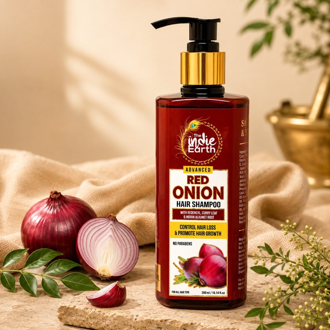 Red Onion Shampoo for controlling hair fall and cleansing gently