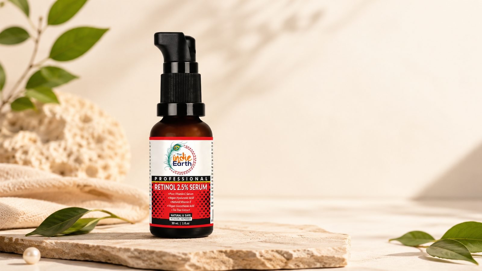 Why choose The Indie Earth Retinol 2.5% serum